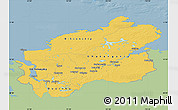 Savanna Style Map of Taymyr Autonomous Okrug, single color outside