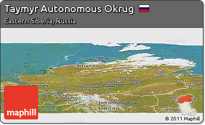 Satellite Panoramic Map of Taymyr Autonomous Okrug