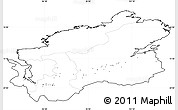 Blank Simple Map of Taymyr Autonomous Okrug, cropped outside, no labels