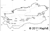 Blank Simple Map of Taymyr Autonomous Okrug, cropped outside