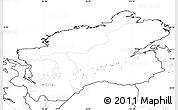 Blank Simple Map of Taymyr Autonomous Okrug, no labels