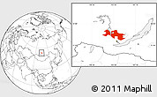 Blank Location Map of Ust-Orda Buryat Autonomous Okrug