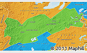 Political Map of Poliny Osipenko. imeni