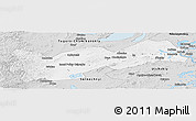 Silver Style Panoramic Map of Poliny Osipenko. imeni