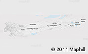 Silver Style Panoramic Map of Poliny Osipenko. imeni, single color outside