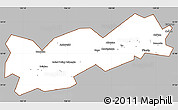 Gray Simple Map of Poliny Osipenko. imeni, cropped outside