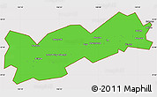 Political Simple Map of Poliny Osipenko. imeni, cropped outside