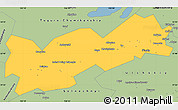 Savanna Style Simple Map of Poliny Osipenko. imeni