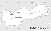 Silver Style Simple Map of Poliny Osipenko. imeni, cropped outside