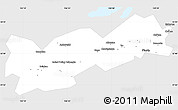 Silver Style Simple Map of Poliny Osipenko. imeni, single color outside
