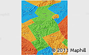 Political 3D Map of Anuchinskiy