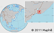 Gray Location Map of Anuchinskiy