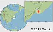 Savanna Style Location Map of Anuchinskiy
