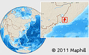 Shaded Relief Location Map of Anuchinskiy