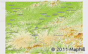 Physical Panoramic Map of Anuchinskiy