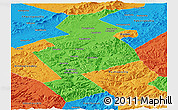 Political Panoramic Map of Anuchinskiy