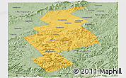 Savanna Style Panoramic Map of Anuchinskiy