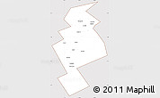 Classic Style Simple Map of Anuchinskiy, cropped outside