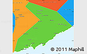 Political Simple Map of Lazovskiy