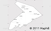Silver Style Simple Map of Lazovskiy, cropped outside