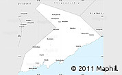 Silver Style Simple Map of Lazovskiy