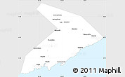 Silver Style Simple Map of Lazovskiy, single color outside