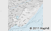 Silver Style Map of Primorsky Krai
