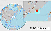 Gray Location Map of Olginsky
