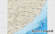Shaded Relief Map of Olginsky