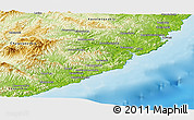 Physical Panoramic Map of Olginsky