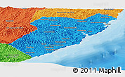 Political Panoramic Map of Olginsky