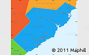 Political Simple Map of Olginsky