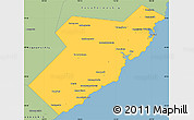 Savanna Style Simple Map of Olginsky