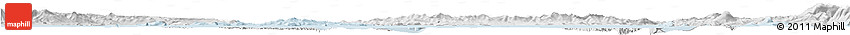 Silver Style Horizon Map of Vladivostok