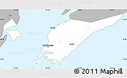 Gray Simple Map of Vladivostok