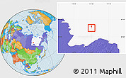 Political Location Map of Mirny, highlighted parent region