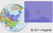 Political Location Map of Mirny