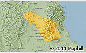 Savanna Style 3D Map of Yuzhno-Sakhalinsk
