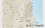 Shaded Relief Map of Yuzhno-Sakhalinsk