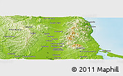 Physical Panoramic Map of Yuzhno-Sakhalinsk