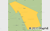 Savanna Style Simple Map of Yuzhno-Sakhalinsk