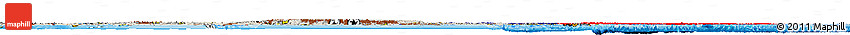 Flag Horizon Map of Russia, shaded relief outside, flag aligned to the middle