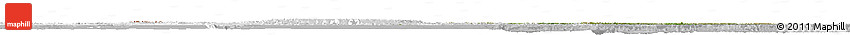 Satellite Horizon Map of Russia, lighten, desaturated