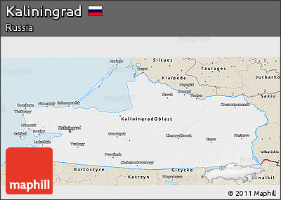 Classic Style 3D Map of Kaliningrad