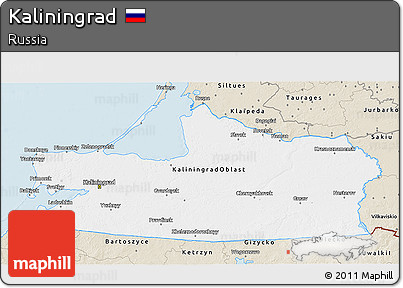 Classic Style 3D Map of Kaliningrad