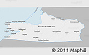 Gray 3D Map of Kaliningrad, single color outside