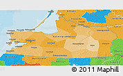 Political 3D Map of Kaliningrad