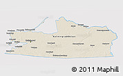 Shaded Relief 3D Map of Kaliningrad, cropped outside
