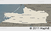 Shaded Relief 3D Map of Kaliningrad, darken
