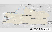 Shaded Relief 3D Map of Kaliningrad, desaturated
